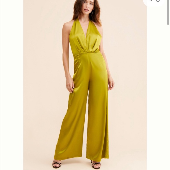 Free People Ciebon Carmina Halter Jumpsuit - Picture 1 of 4